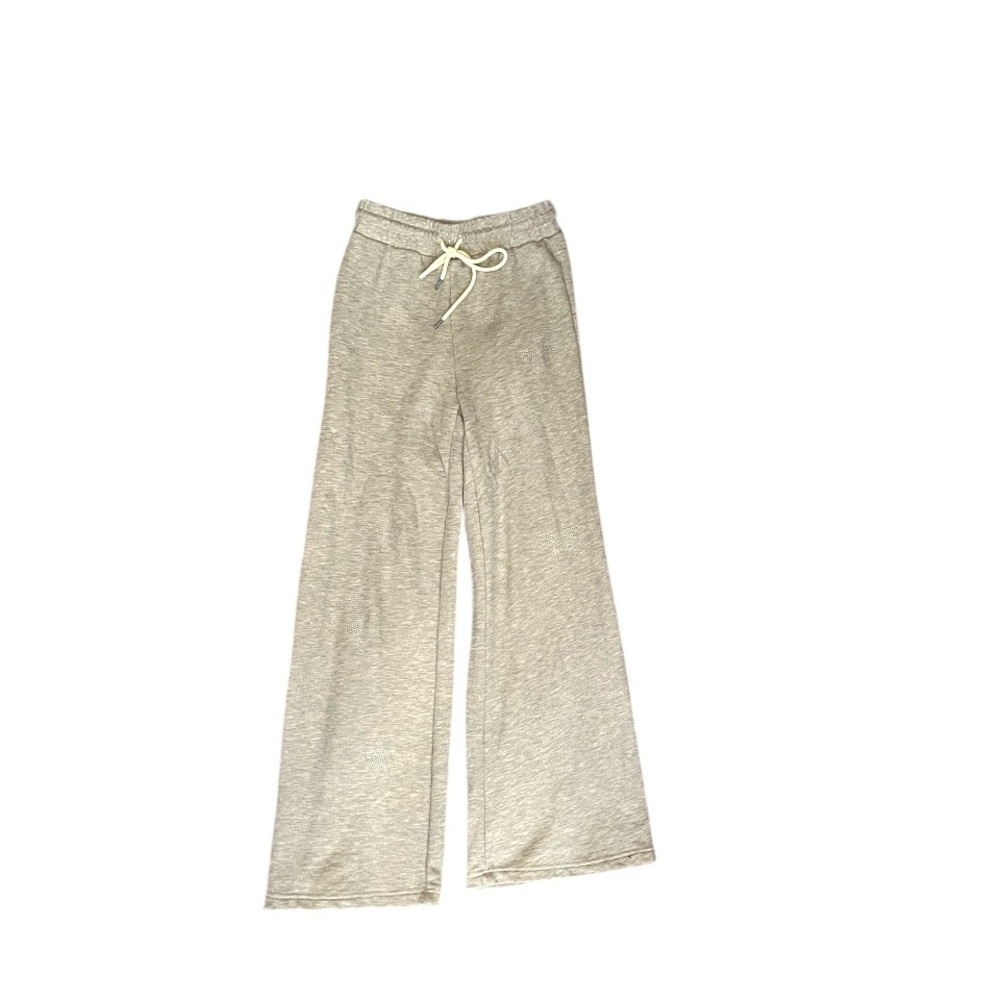 ✨ 𝐂𝐇𝐀𝐒𝐄𝐑 Star Embellished Wide Leg Lounge Pants